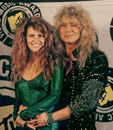 David Coverdale with relaxed, Wife Cindy Barker 
