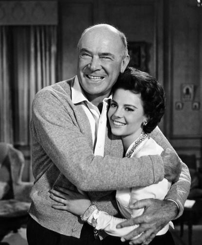 Dean Jagger with his costar 
