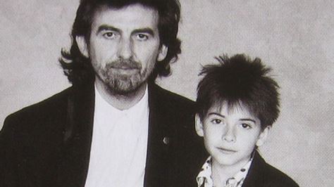 Dhani photographed with his father while he was young