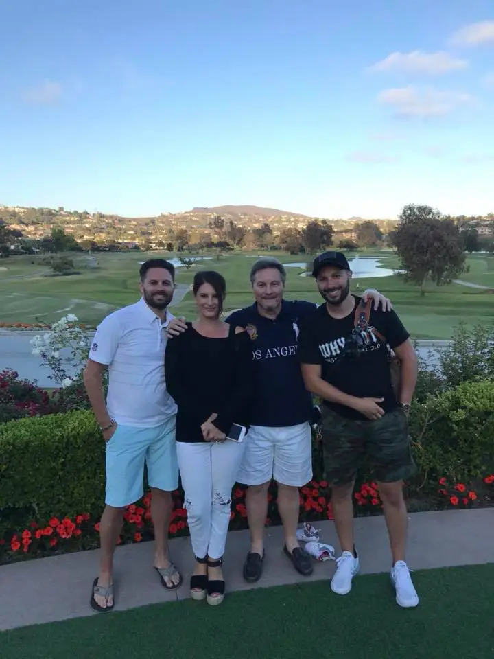 Donnie Swaggart with his three children 