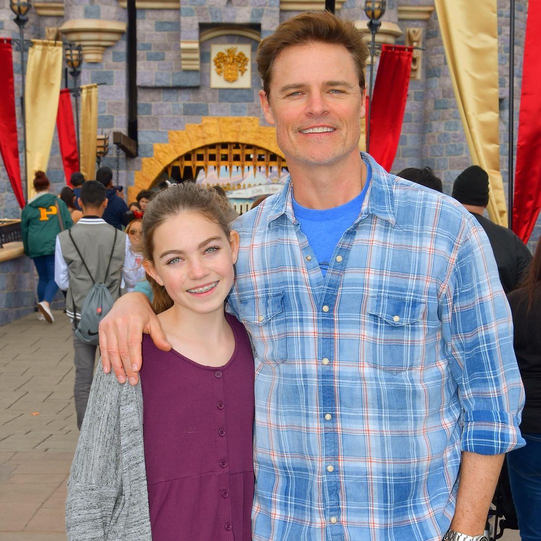 Dylan with his daughter in Disneyland