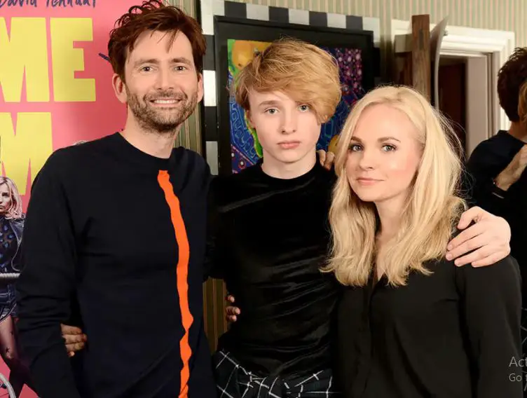 Georgia Tennant with her husband and her son