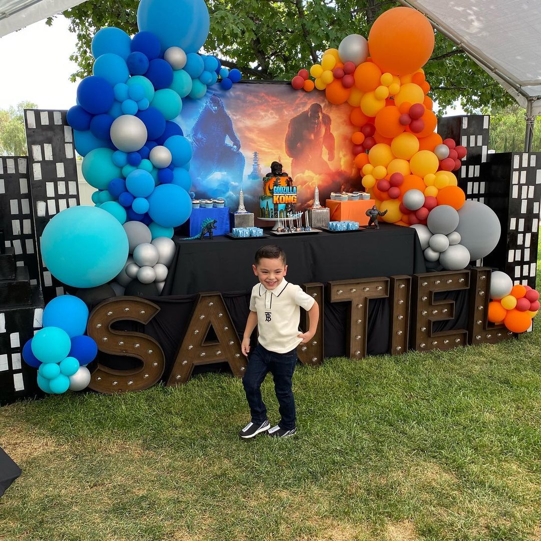 Gerardo Ortiz's son, Santiel Ortiz, at his fourth birthday celebration