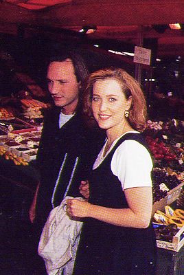 Gillian Anderson Alongside Her Husband 