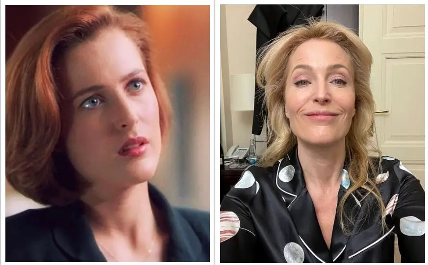 Gillian AndersonÂ Then and Now