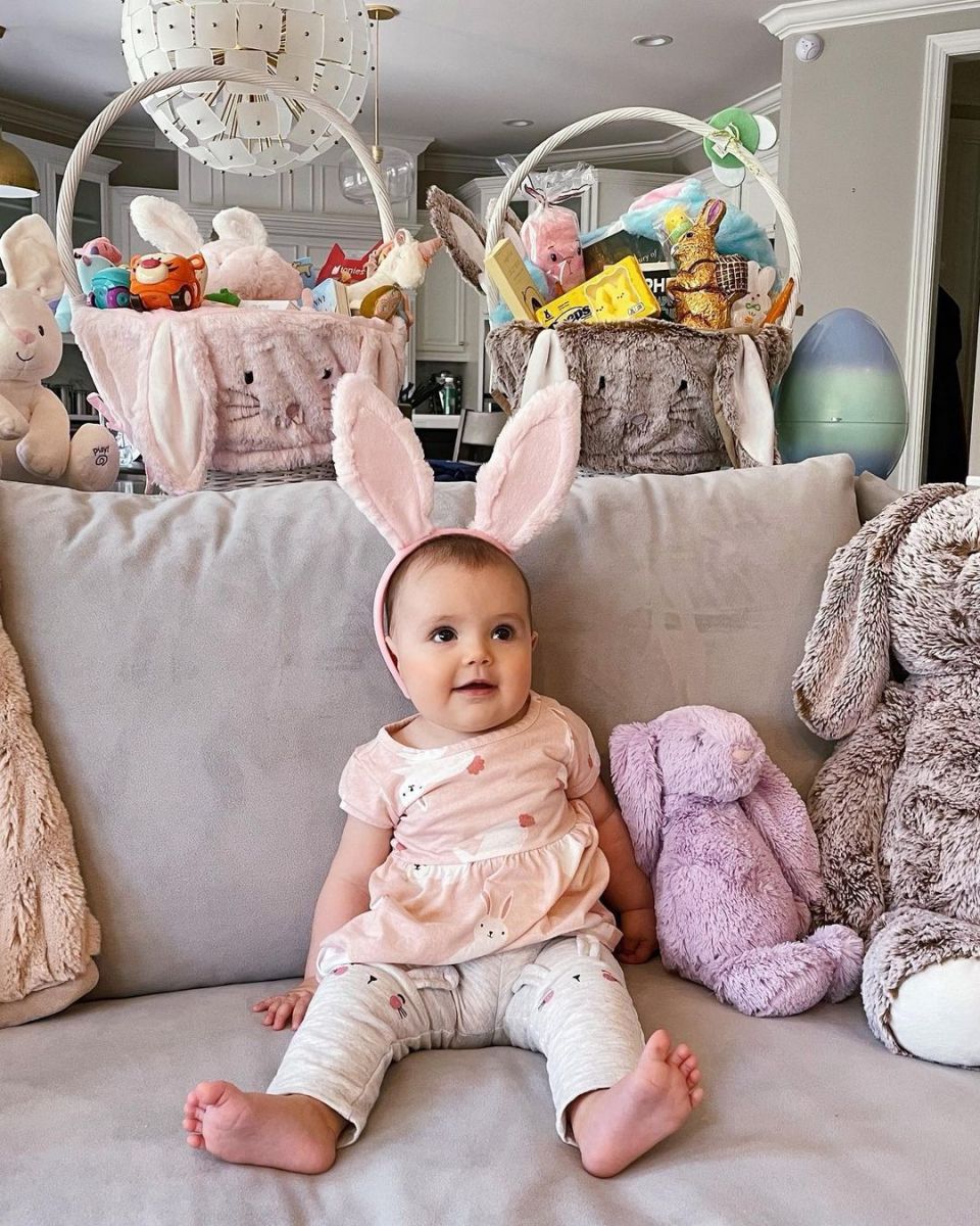 H2O Delirious and Liz Katz's daughter during Easter 2021 