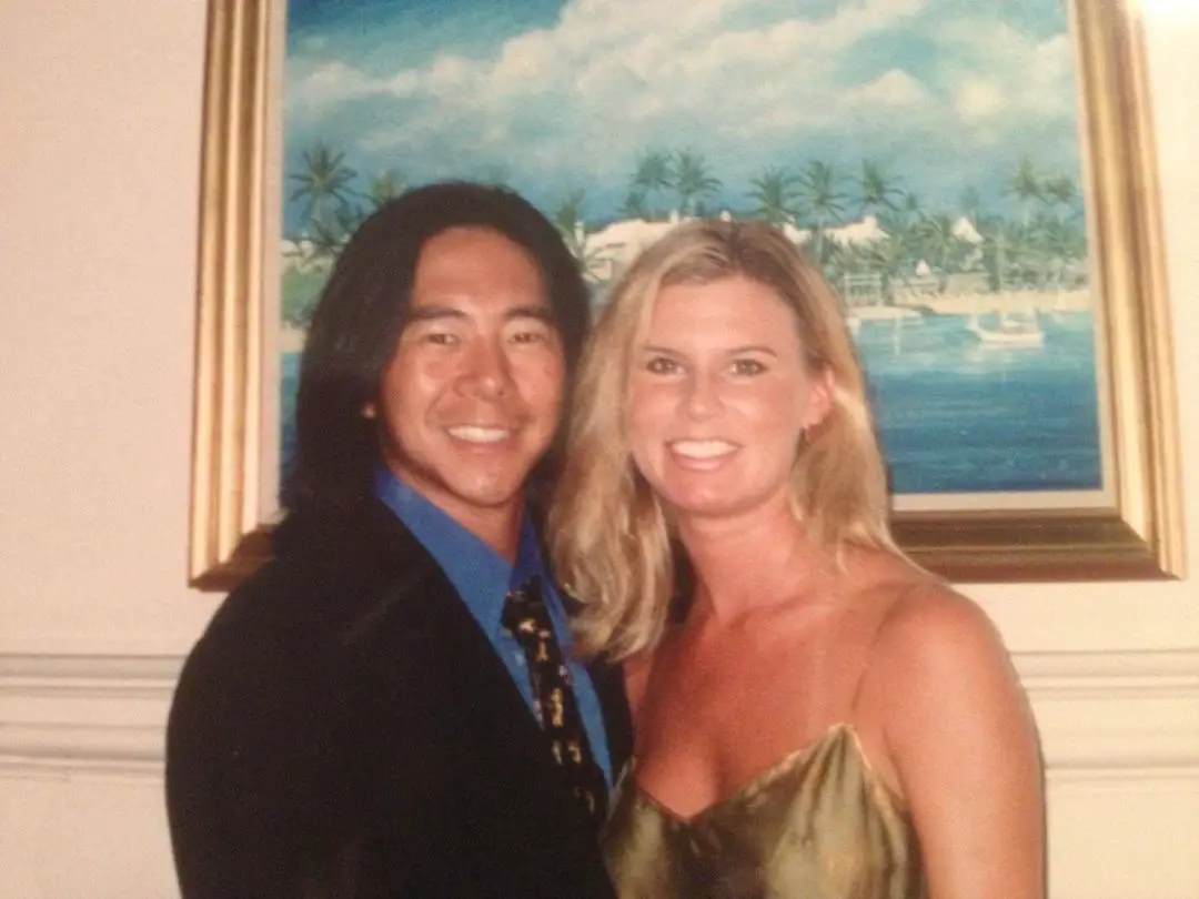 Henry Cho with his wife, Amy Cho 