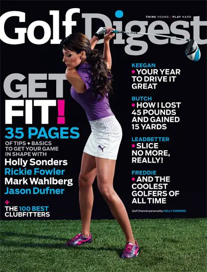 Holly Sonders on the cover of Golf DigestÂ 