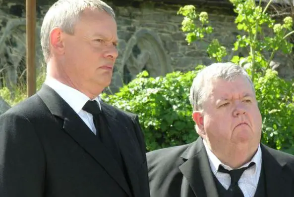 Ian McNeice playing Bert Large in Doc Martin 