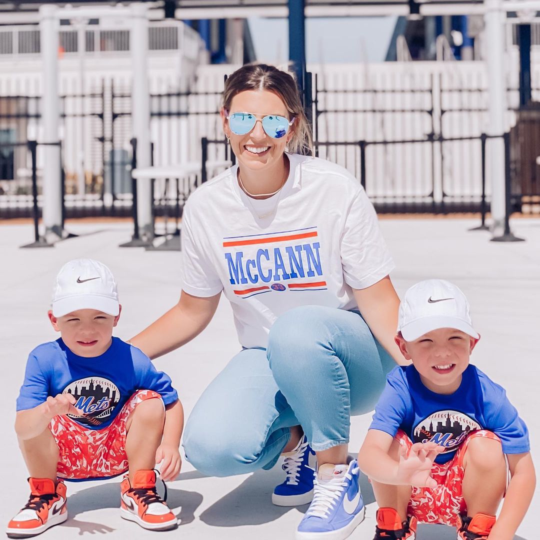 James McCann With His Wife And Sons