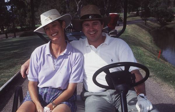 Jane Ferguson with former husband, Rainer