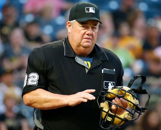 Joe West umpiring in the arena