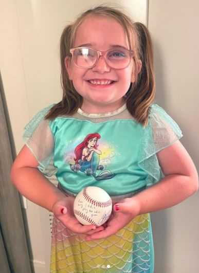 Joey Votto's Fan With His Signed ball