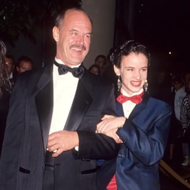 Juliette Lewis with her father 