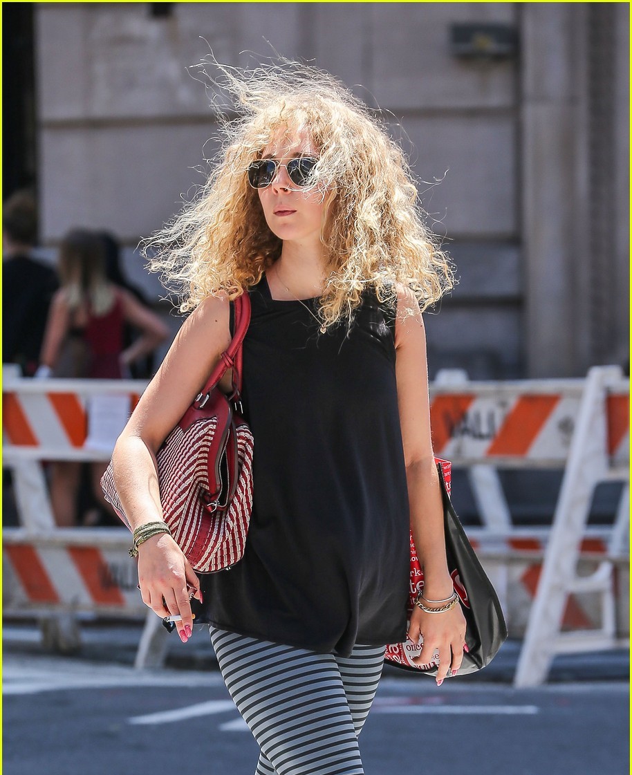 Juno Temple leaving the gym after a workout session