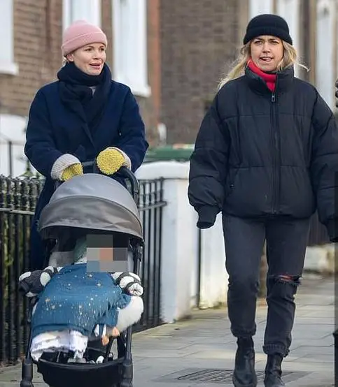 Kate Phillips spotted with her baby and friend walking down the street 