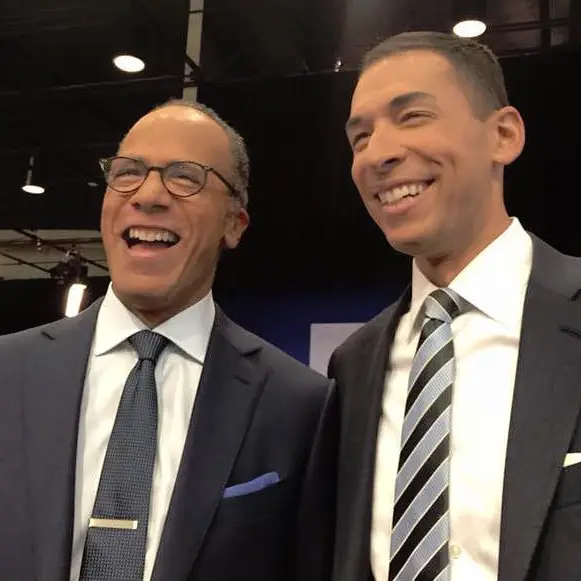 Father Lester Holt with his beloved son Stephan Holt