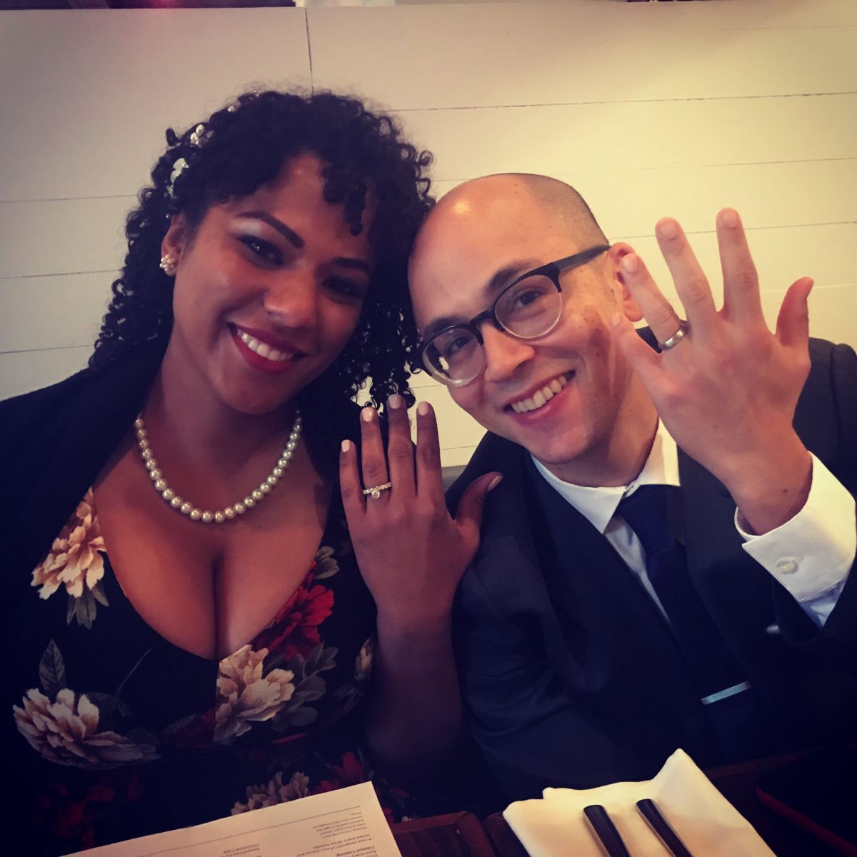 Adam Serwer Shows Wedding Ring With His Wife 
