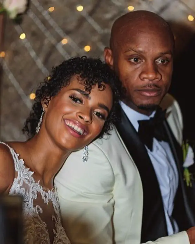 Asafa Powell with His Wife