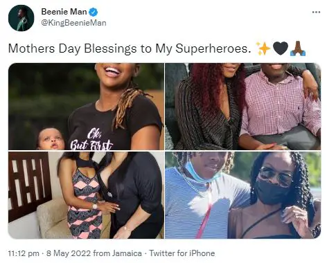 Beenie Man's Children's Mothers