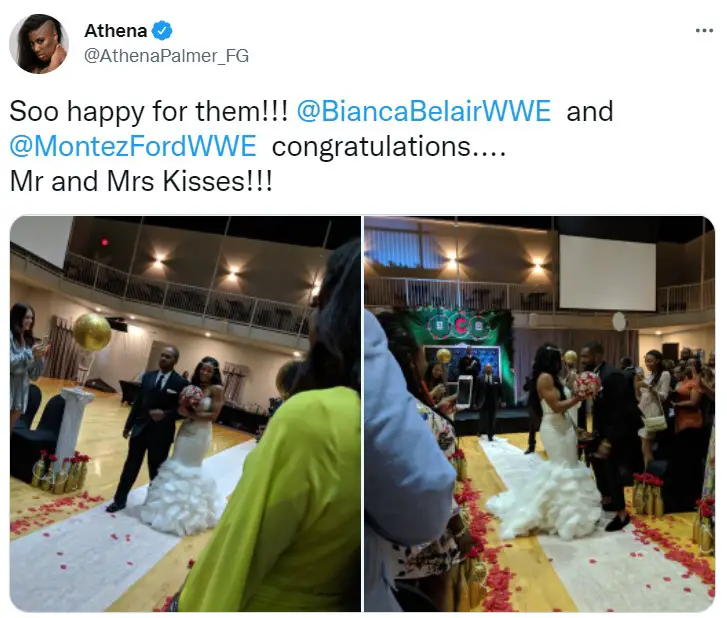 Bianca Belair's Wedding Wishes on Twitter