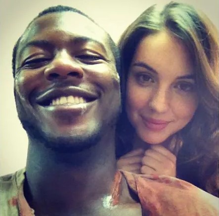 Edwin Hodge with a Mysterious Woman 
