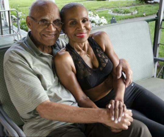 Ernestine Shepherd with Her Late Husband