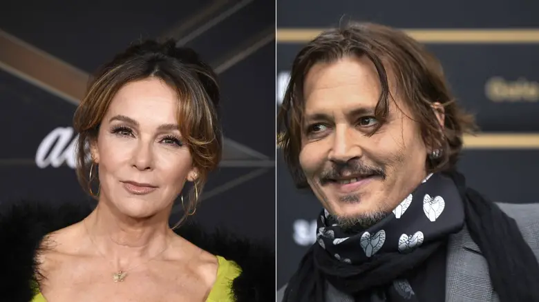 Jennifer Grey and Johnny Depp