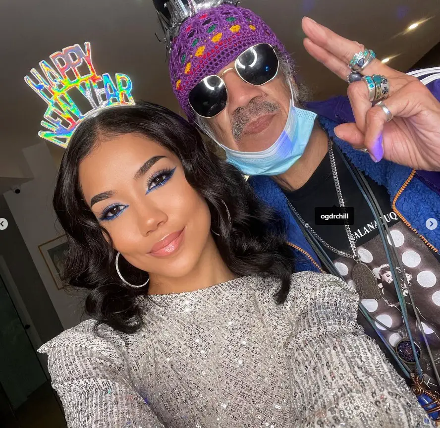 Jhena Aiko With Her Father