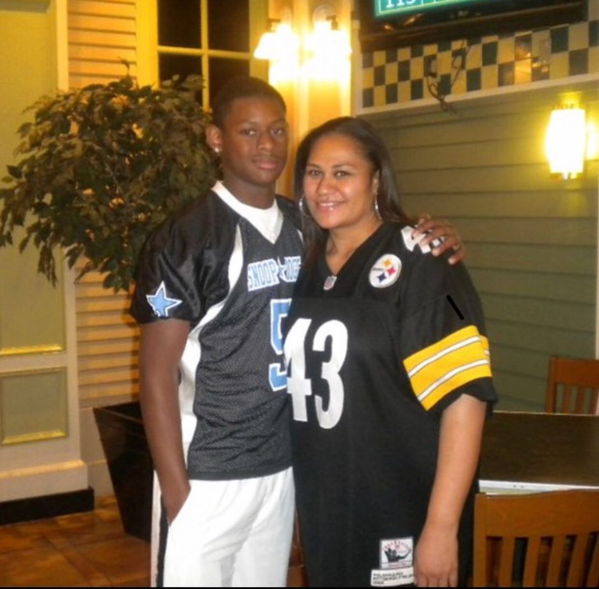 JuJu Smith-Schuster With His Mother