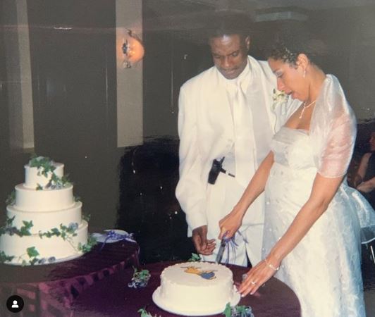 Keith David with his Wife