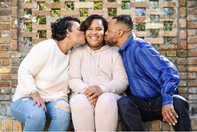 LaToya Cantrell With Her Husband and Daughter