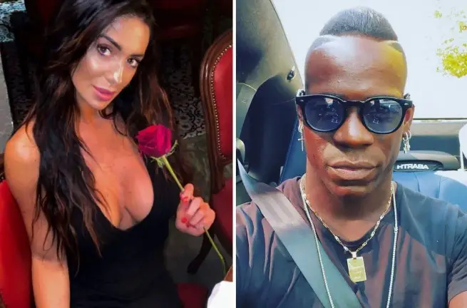 Mario Balotelli with his Previous Partner