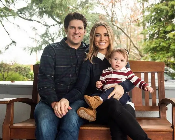 Molly McGrath with Her Husband and Son