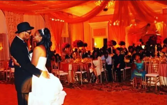 RZA with his wife on their wedding day