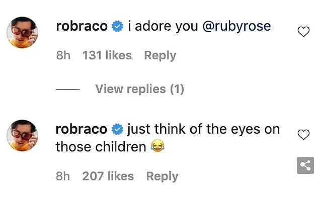 Rob Raco's Comments on His Girlfriend's Post