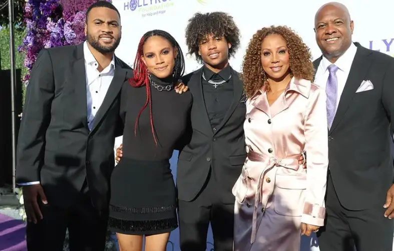 Holly Robinson Peete with Her Husband and Kids