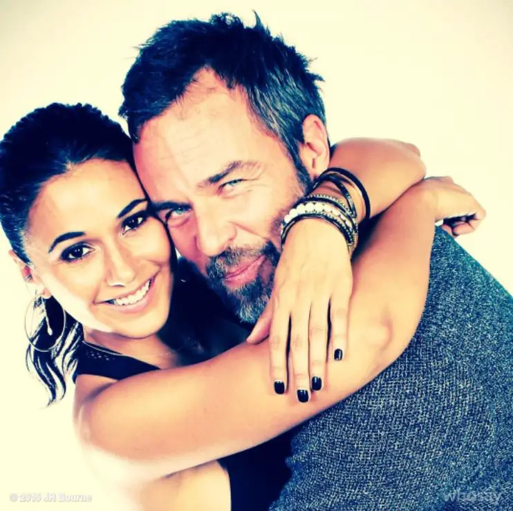 JR with Emmanuelle Chriqui