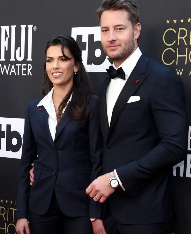 Justin Hartley with His Wife Sofia Pernas