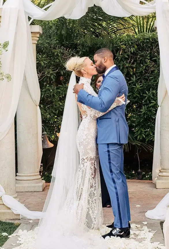 Kerry Rhodes with his former wife Nicky Whelan