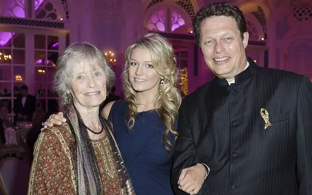 Lily Trevor with Her Father and Grandmother