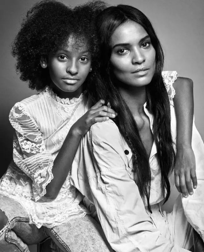 Liya Kebede with Her Daughter