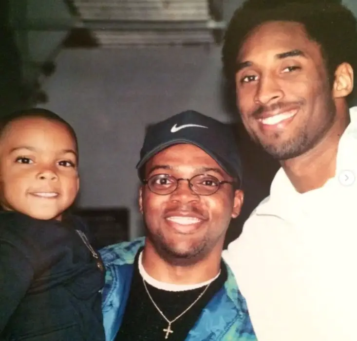 Philip Bolden with His Father and Kobe Bryant