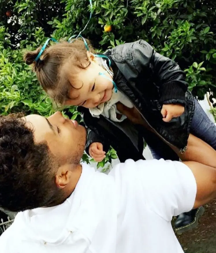 Rome Flynn with his daughter Kimiko Flynn