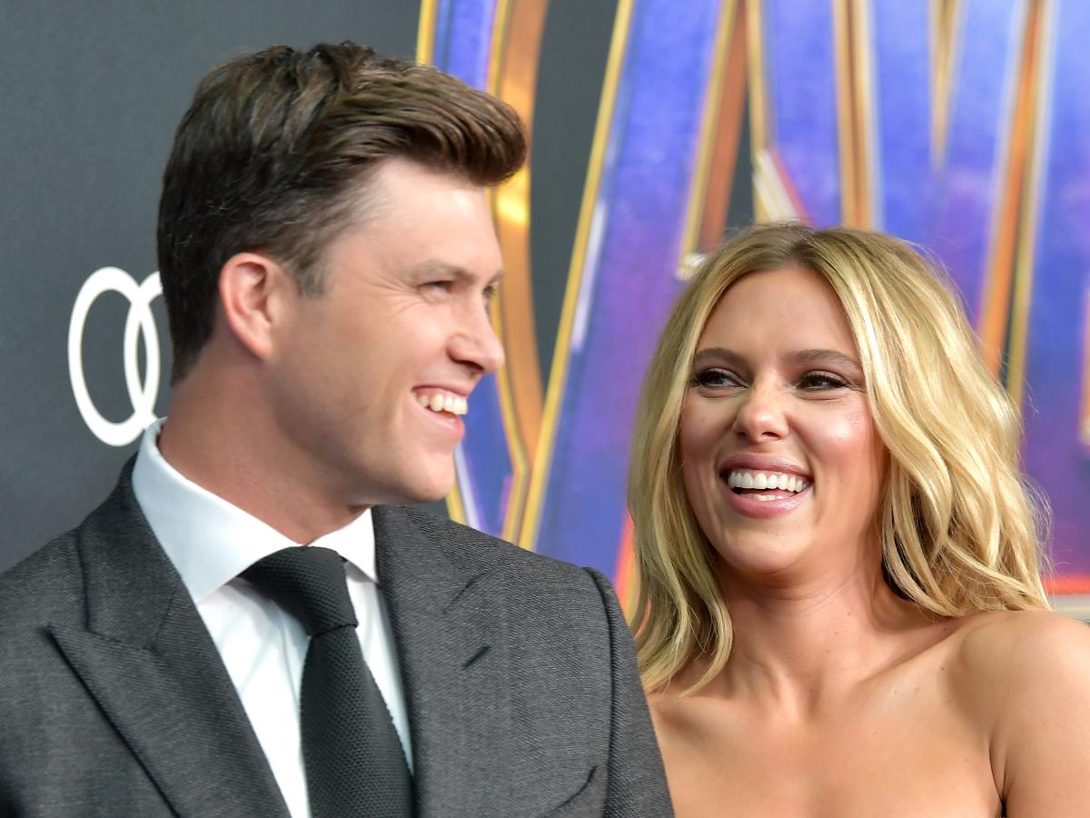 Scarlett Johansson with Husband Colin Jost