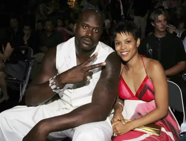 Shaq with His Former Wife During a Show