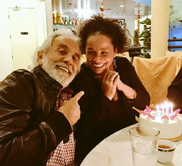 Tommy Chong with his daughter Rae Dawn Chong