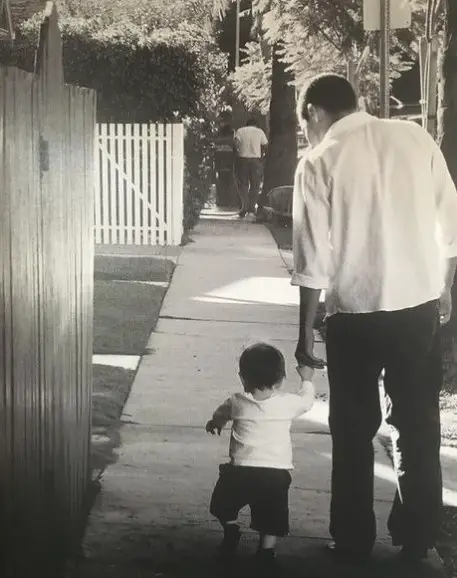 Michael Irby with His Son