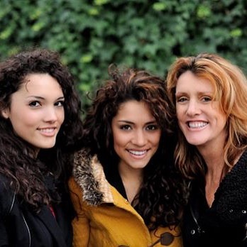 Miranda with her mother and sister 