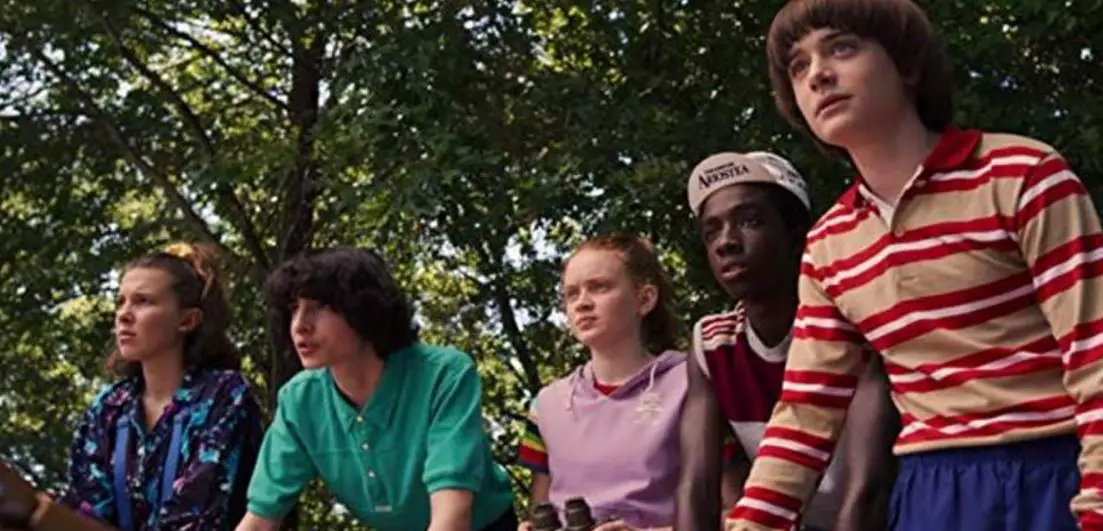 Noah Schnapp(right) from the scene of stranger things 